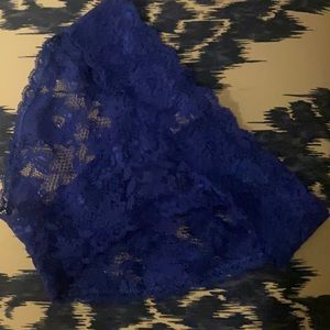 Cosabella size Small lace brief in royal blue - made in Italy - NWOT
